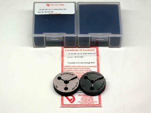 NEW 1/4 28 UNF 2A LEFT HAND VERMONT THREAD RING GAGES .25 GO NO GO = .2258 .2225 - MS7049VTG