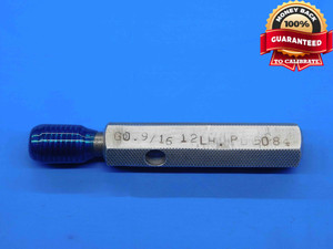 9/16 12 LEFT HAND THREAD PLUG GAGE .5625 GO ONLY P.D. = .5084 L.H. UNC 2B OR 3B - DW29157BD4