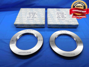 4 3/4 16 UN 3A SOLID THREAD RING GAGES 4.75 GO NO GO P.D.'S = 4.7094 & 4.7049 - DW29337BC4