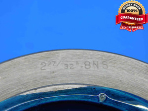 2 27/32 8 NS THREAD RING GAGE 2.8437 GO ONLY P.D. = 2.7626 2 27/32"-8 INSPECTION - DW29371BD4