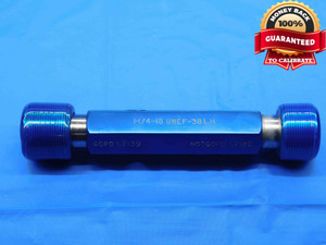 1 1/4 18 UNEF 3B LEFT HAND THREAD PLUG GAGE 1.25 GO NO GO PD'S = 1.2139 & 1.2186 - DW29388LVR