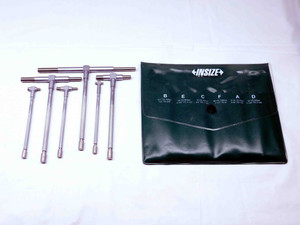 INSIZE #4206-1 6pc TELESCOPING GAGE SET 5/16 - 6" RANGE SATIN CHROME FINISH 6.0 - MS7079INS