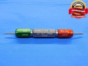.0420 & .0470 PIN PLUG GAGE GO NO GO .0469 +.0001 OVERSIZE 3/64 1 mm .042 .047 - JC4589AZ4 .0420 & .0470 PIN PLUG GAGE GO NO GO .0469 +.0001 OVERSIZE 3/64 1 mm .042 .047 - JC4589AZ4