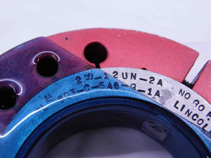 CERTIFIED 2" 12 UN 2A THREAD RING GAGES 2.0 GO NO GO P.D.'S = 1.9441 & 1.9380 - DW29597TLC