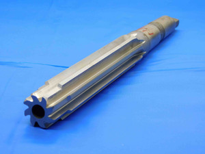 1 1/8 OD HSS REAMER MORSE TAPER #3 SHANK 8 FL MT3 1.1250 ONSIZE .977" PILOT - JC4662AN4