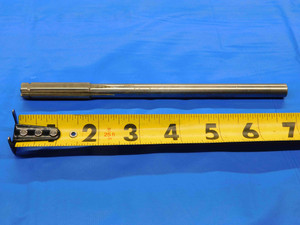 NY 7/16 O.D. HSS CHUCKING REAMER 6 FLUTE .4375 ONSIZE 11 mm .4235" PILOT USA - JC4691AL4