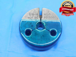 3/8 16 NC 5 THREAD RING GAGE .375 .3750 NO GO ONLY P.D. = .3365 UNC-5 CHECK - DW29827LVR