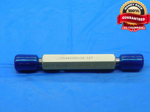 5/8 40 UNS 3A SET THREAD PLUG GAGE .625 .6250 GO NO GO P.D.'S = .6088 & .6063 - DW29931BG4