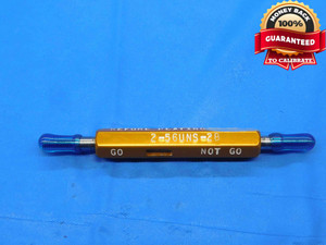 2 56 UNS 2B BEFORE PLATING THREAD PLUG GAGE #2 .086 GO NO GO PDS= .0750 & .0778 - DW29974BG4 2 56 UNS 2B BEFORE PLATING THREAD PLUG GAGE #2 .086 GO NO GO PDS= .0750 & .0778 - DW29974BG4