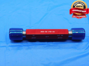 .969 32 UNS 3A N05 LOCKNUT SET THREAD PLUG GAGE GO NO GO PDS= .9487 & .9459 N 05 - DW29995BG4