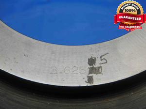 3.6255 MASTER PLAIN BORE RING GAGE 3.6250 +.0005 OVERSIZE 3 5/8 92 mm SETTING - DW30058BG4