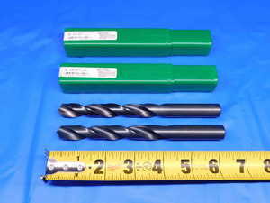 2PCS PTD 14mm HSS TWIST DRILL BIT 3 3/8 LOC 6 1/4 OAL 1 NEW 1 SLIGHTLY USED - BR6393BC4