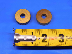 2 PCS DORIAN TOOL OS-25-HSB-CP STRAIGHT PATTERN KNURLING WHEEL 1" X 3/8 X 5/16 - BR6399BC4