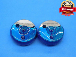 10 80 UNS 2A THREAD RING GAGES #10 .190 .1900 GO NO GO P.D.'S = .1811 & .1784 - DW30226BG4