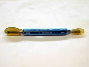 NEW 4 40 UNC 3B VERMONT THREAD PLUG GAGE #4 .112 GO NO GO P.D.'S = .0958 & .0982 - DW30283VTG