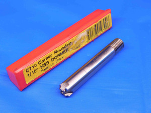 NEW DORMER 1/4 MINOR .382 MAJOR CORNER ROUNDING HSS END MILL 4 FL 1/16 RADIUS - BR6494BC4