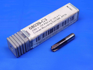HARVEY TOOL .107 MINOR 3/16 MAJOR AlTiN CORNER ROUNDING HSS END MILL .039 RADIUS - BR6501BC4