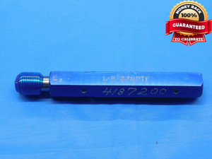 1/8 27 NPTF L2 MASTER PIPE SET THREAD PLUG GAGE .125 .1250 REFERENCE CHECK - DW30443BJ4 1/8 27 NPTF L2 MASTER PIPE SET THREAD PLUG GAGE .125 .1250 REFERENCE CHECK - DW30443BJ4