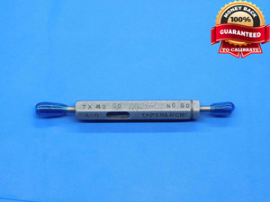 7 40 THREAD PLUG GAGE #7 .151 .1510 #7-40 GO AND NO GO INSPECTION CHECK - DW30466LVR 7 40 THREAD PLUG GAGE #7 .151 .1510 #7-40 GO AND NO GO INSPECTION CHECK - DW30466LVR