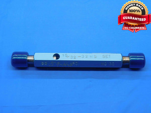 15/32 32 NS SET THREAD PLUG GAGE .4687 GO NO GO P.D.'S = .4510 & .4484 CHECK - DW30591BK4 15/32 32 NS SET THREAD PLUG GAGE .4687 GO NO GO P.D.'S = .4510 & .4484 CHECK - DW30591BK4
