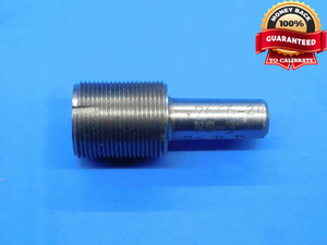 .7656 24 NS 3 THREAD PLUG GAGE GO ONLY P.D. = .7385 49/64 .7656"-24 2B OR 3B - DW30616LVR