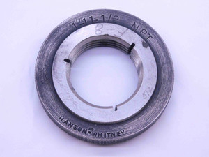 1" 11 1/2 NPT L1 PIPE THREAD RING GAGE 1.0 1.00 1.000 1.0000 N.P.T. NATIONAL - DW30661BK4
