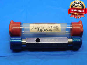 1.200 20 UNS 2B PREPLATE THREAD PLUG GAGE 1.2 GO NO GO P.D.'S = 1.1705 & 1.1756 - DW30684BL4