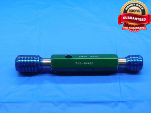 7/8 6 NA 2G ACME THREAD PLUG GAGE .875 GO NO GO P.D.'S = .7917 & .8096 NA-2G - DW30685BL4 7/8 6 NA 2G ACME THREAD PLUG GAGE .875 GO NO GO P.D.'S = .7917 & .8096 NA-2G - DW30685BL4