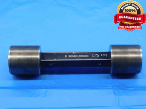 1 7/8 18 UNS 2A SET THREAD PLUG GAGE 1.875 GO NO GO P.D.'S = 1.8374 & 1.8323 - DW30856BN4