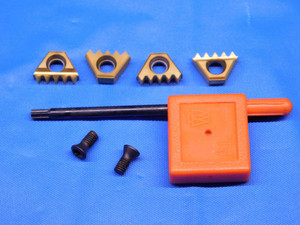 4pcs NEW VARDEX 2I13UNMT V30 TiN COATED CARBIDE THREADING INSERTS INDEXABLE - BR6818AX4