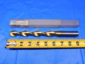 NEW C-L 0.758 O.D. TiN HSS TAPER LENGTH TWIST DRILL BIT 3/4 SHANK 6" LOC .758 - BR6828AX4