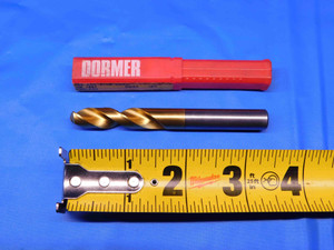 DORMER 3/8 O.D. TiN HSS STUB TWIST DRILL BIT A5203/8 1.6929 LOC 3.504 OAL .375 - BR6829AX4