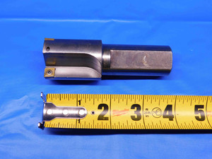 WAUKESHA 1 3/8 DIA. SQUARE SHOULDER INDEXABLE END MILL 7810-0124-F 1" SHANK 3 FL - BR6871BM4