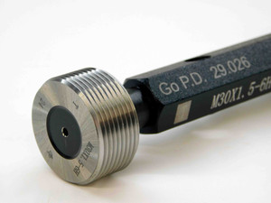 NEW M30 X 1.5 6H METRIC THREAD PLUG GAGE 30 GO NO GO P.D.'S = 29.026 & 29.226 - DW31000MSAF