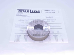 1.31738 CL ZZ MASTER PLAIN BORE RING GAGE 1.3125 +.0049 1 5/16 33.461 CERTIFIED - DW31057LVR