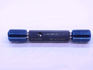 1" 20 UNEF 2A SET THREAD PLUG GAGE 1.0 1.00 GO NO GO P.D.'S = .9661 & .9616 - DW5075RDRL