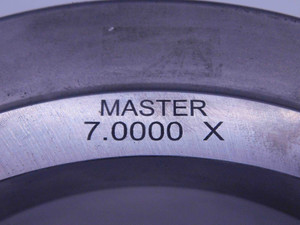 7.0000 CLASS X MASTER PLAIN BORE RING GAGE ONSIZE 7.0 178 mm 7.000 7.00 SETTING - DW31284BQ4
