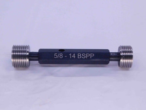 NEW G 5/8 14 BSPP PIPE THREAD PLUG GAGE .625 GO NO GO PDS = 21.749 & 21.891 G5/8 - DW31288MSAF NEW G 5/8 14 BSPP PIPE THREAD PLUG GAGE .625 GO NO GO PDS = 21.749 & 21.891 G5/8 - DW31288MSAF