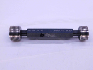 NEW G 5/8 14 BSPP PIPE THREAD PLUG GAGE .625 GO NO GO PDS = 21.749 & 21.891 G5/8 - DW31288MSAF