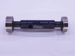 NEW M42 X 2 6H METRIC THREAD PLUG GAGE 42 2.0 GO NO GO P.D.'S = 40.701 & 40.925 - DW31290MSAF