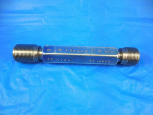 15/16 16 N 3 THREAD PLUG GAGE .9375 GO NO GO P.D.'S = .8969 & .9005 INSPECTION