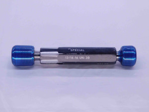 13/16 16 UN 3B SPECIAL THREAD PLUG GAGE .8125 GO NO GO P.D.'S = .7739 & .7766 - DW31338BY4 13/16 16 UN 3B SPECIAL THREAD PLUG GAGE .8125 GO NO GO P.D.'S = .7739 & .7766 - DW31338BY4