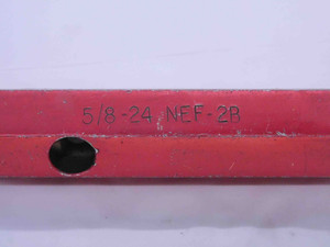5/8 24 NEF 2B THREAD PLUG GAGE .625 .6250 NO GO ONLY P.D. = .6031 UNEF-2B CHECK - DW31383LVR