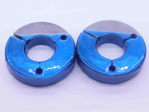 1 3/4 12 UNJ 3A THREAD RING GAGES 1.75 1.750 GO NO GO P.D.'S = 1.6959 & 1.6914 - DW31450OB4