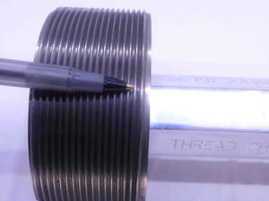 CERTIFIED 3 1/2 12 UN 2B LEFT HAND THREAD PLUG GAGE 3.5 GO NO GO = 3.4459 3.4543 - DW31459TLC