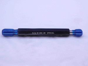 NEW 5/16 18 UNC 2B SPECIAL THREAD PLUG GAGE .3125 GO NO GO PD'S = .2804 & .2857 - DW31476BY4