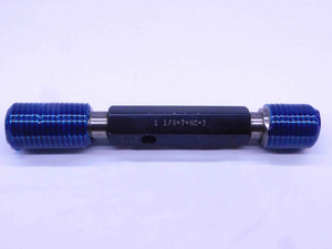 1 1/4 7 NC 3 SET THREAD PLUG GAGE 1.25 1.250 GO NO GO P.D.'S = 1.1572 & 1.1513 - DW31519BZ4