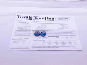CERTIFIED 4 40 UNC 2A THREAD RING GAGES #4 .112 GO NO GO P.D.'S = .0950 & .0925 - DW31534TLC