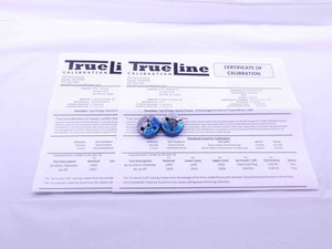 CERTIFIED 8 32 UNC 3A THREAD RING GAGES #8 .164 GO NO GO P.D.'S = .1437 & .1415 - DW31537TLC