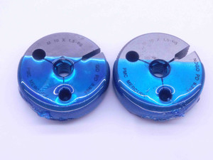 CERTIFIED M10 X 1.5 6g THREAD RING GAGES 10 GO NO GO P.D.'S = 8.994 & 8.862 - DW31542TLC